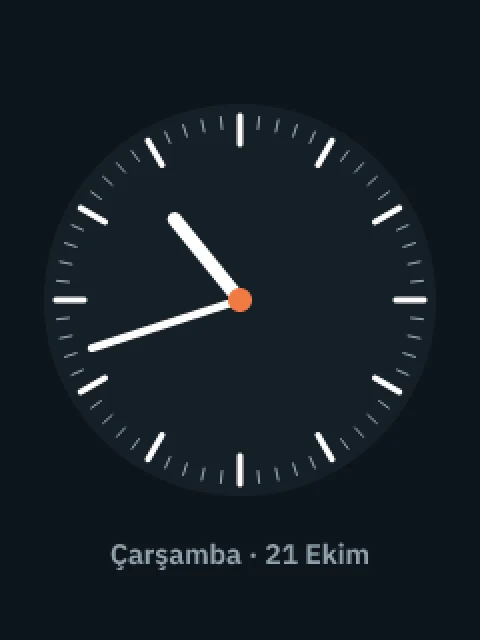 analog saat yüzü