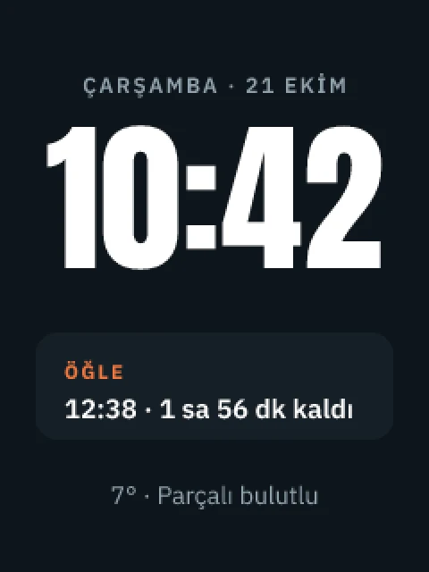 Saat ekranı